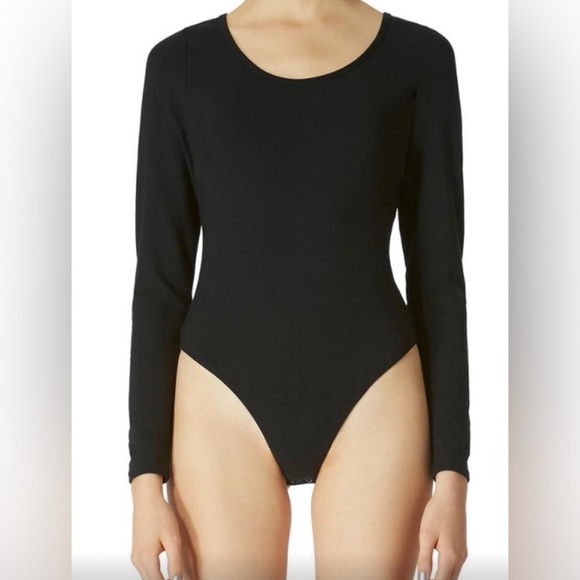Avec Les Filles Long Sleeve Keyholes Back Bodysuit - NWT - Size M - Picture 1 of 9